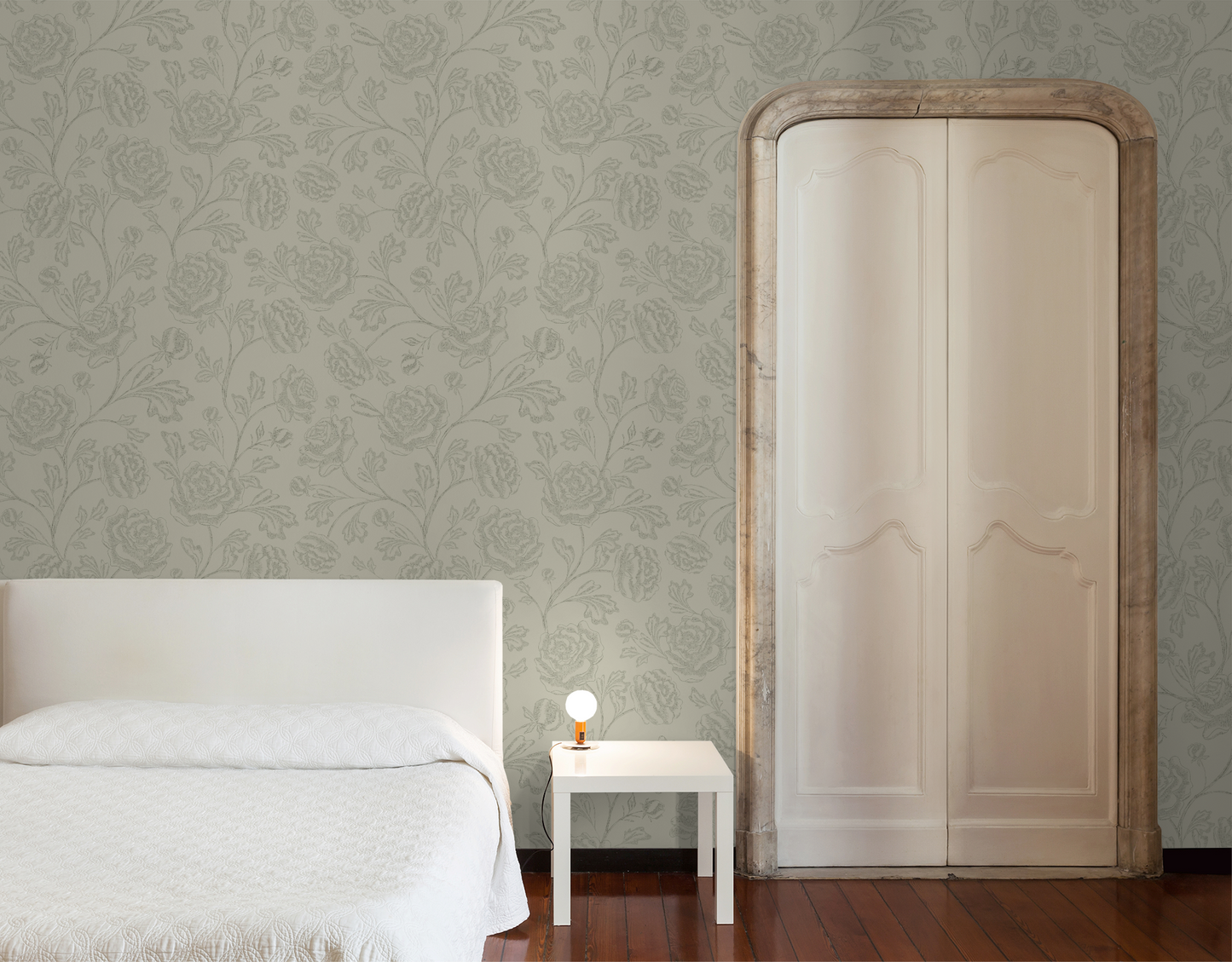 Magdalene Roses - Toile - Beige - Large Scale