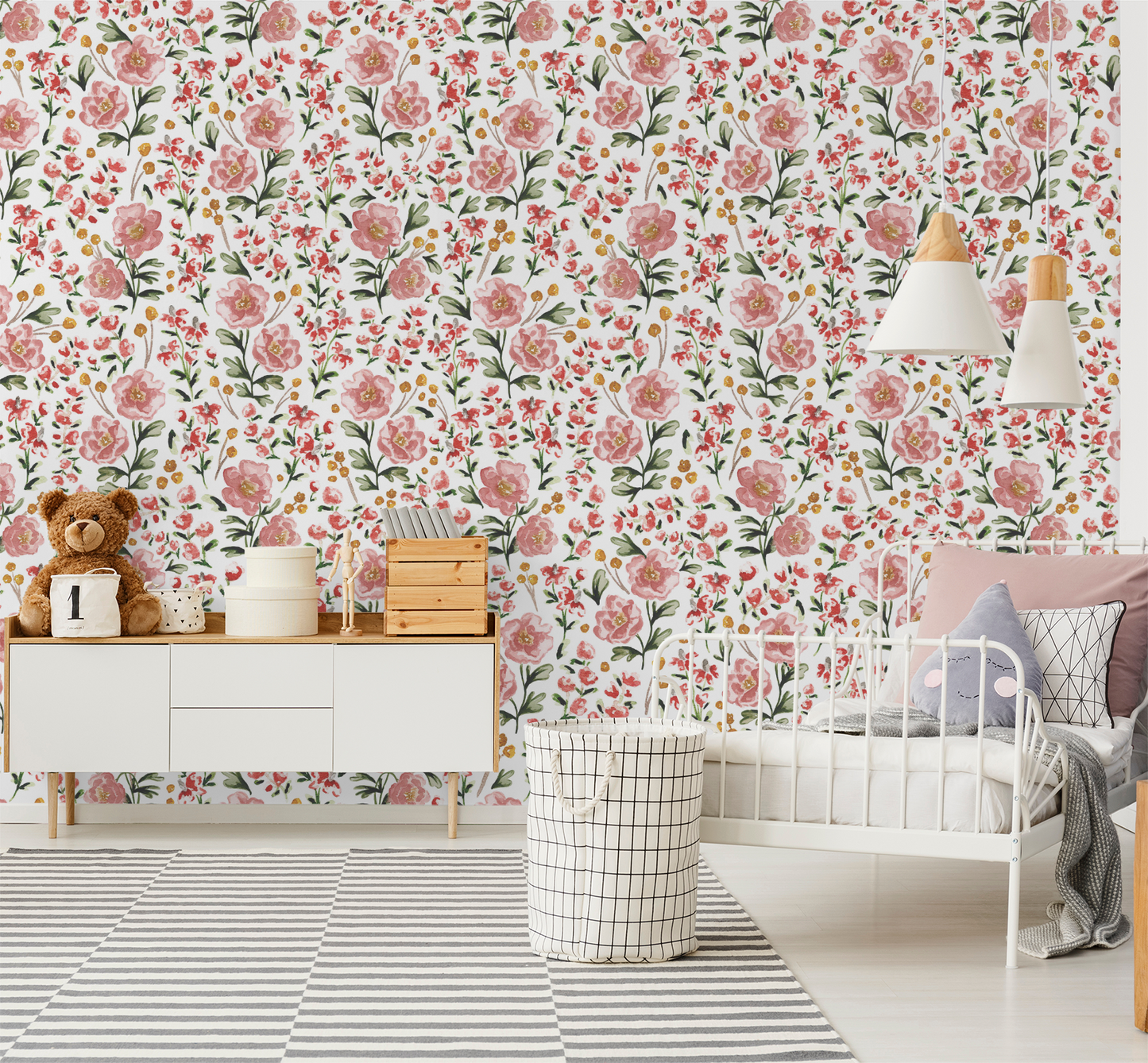 Aria Florals - White