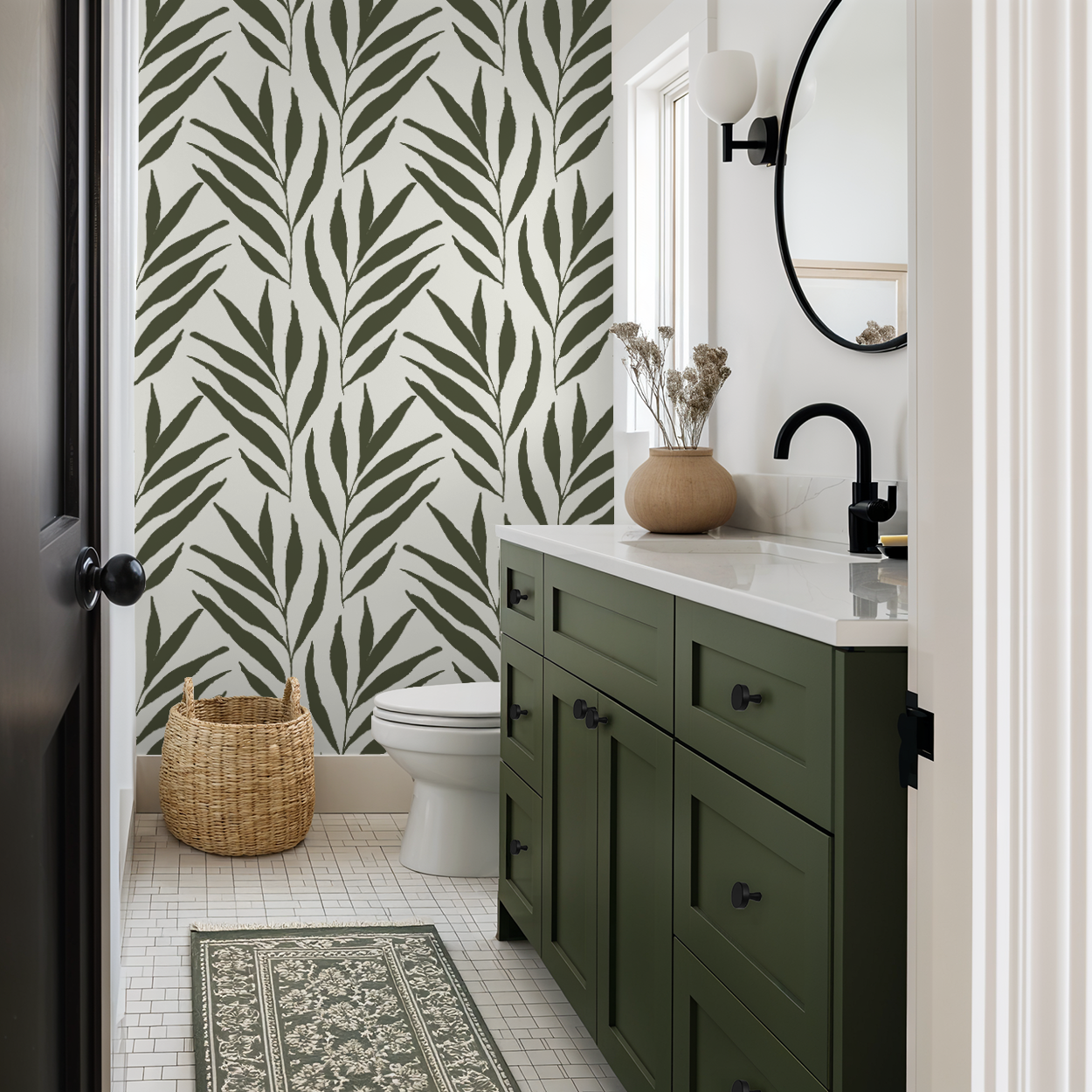 Willow Leaves - Dark Green