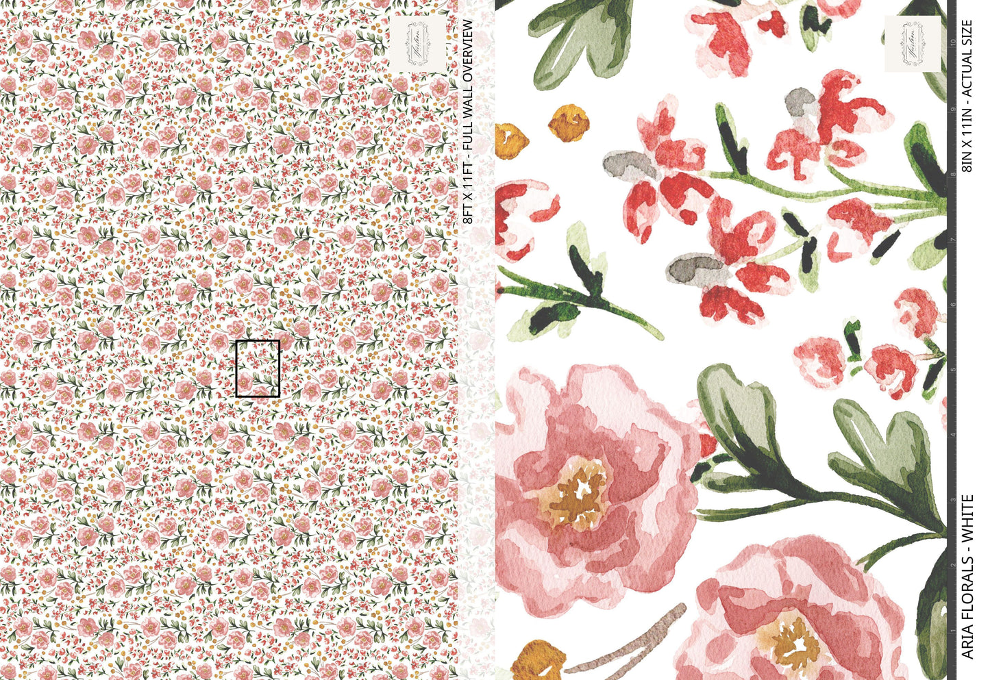 Aria Florals - White