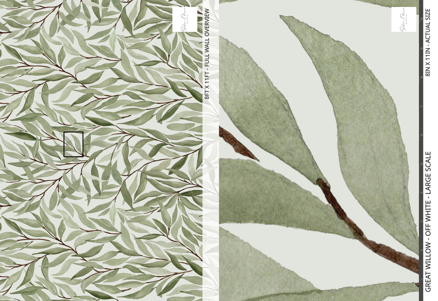 Great Willow - Off White - Large Scale