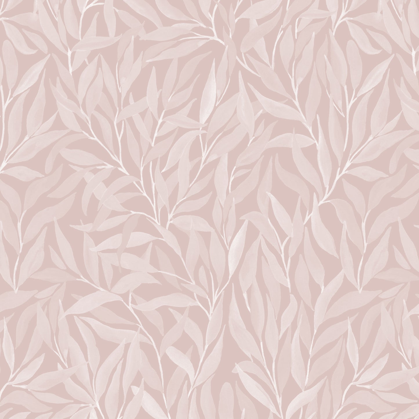 Great Willow - Silhouette - Light Pink - Large Scale
