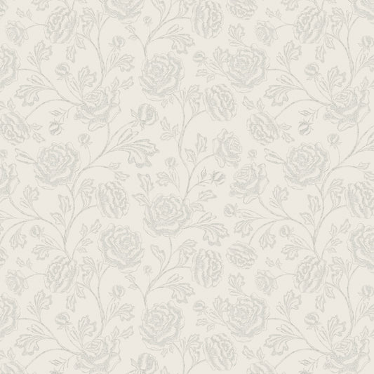 Magdalene Roses - Toile - Light Beige - Large Scale