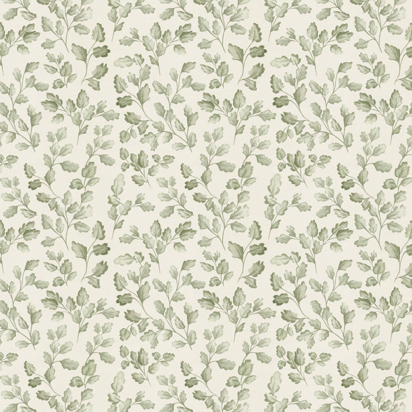 Oak Leaves - Faux Texture - Ivory - Large Scale