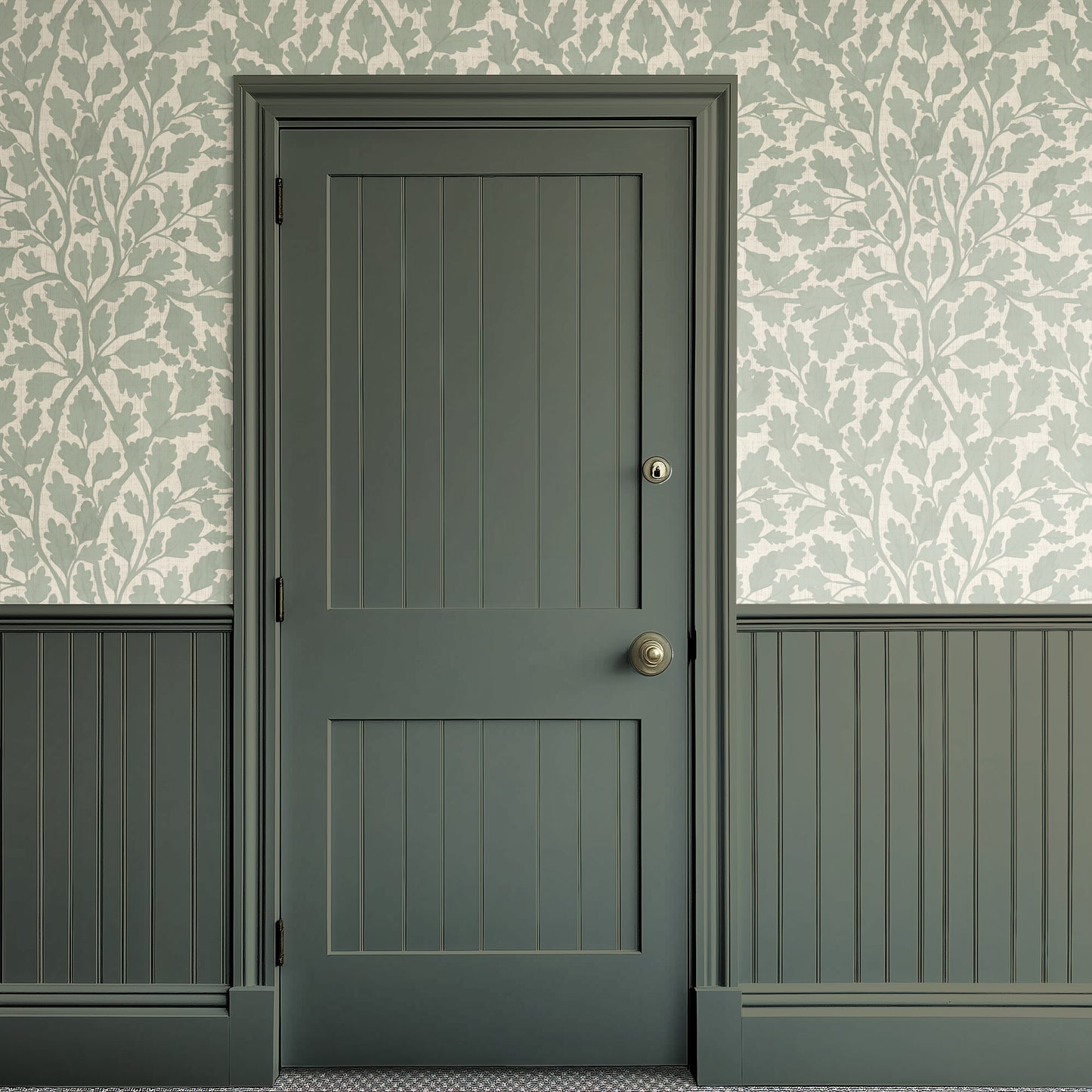 Oaks of Avalon - Silhouette - Texture - Green Creme