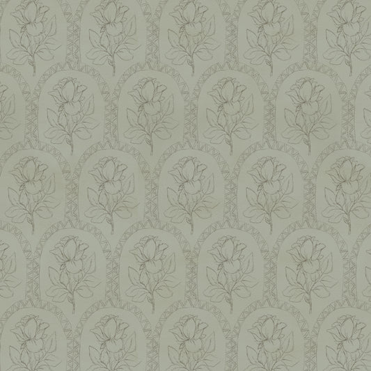 Rose Lineage - Antique Line Art - Sage Green