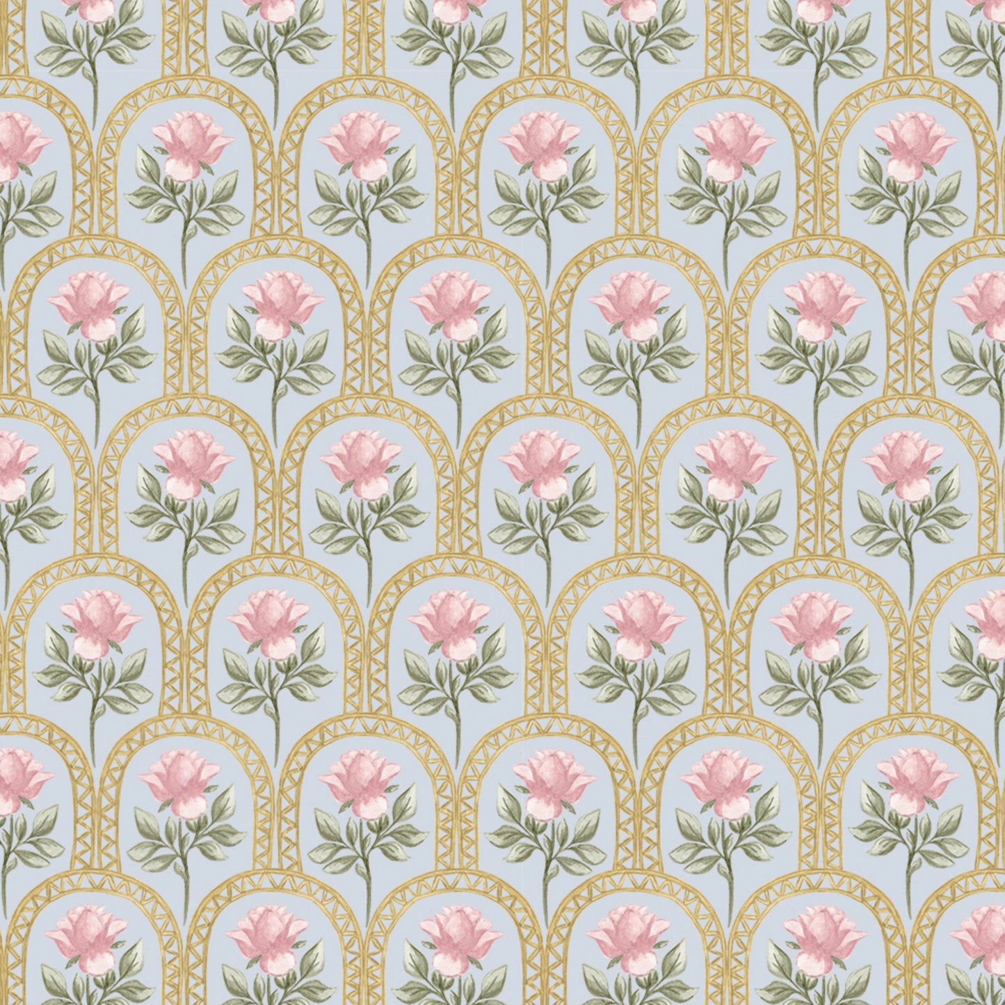 Rose Lineage - Watercolour - Light Blue