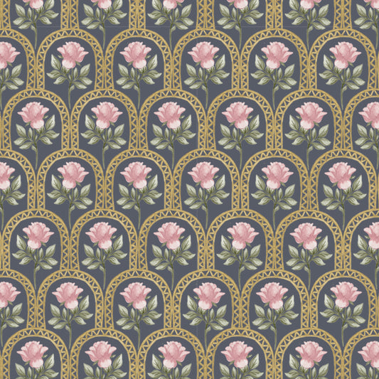 Rose Lineage - Watercolour - Navy