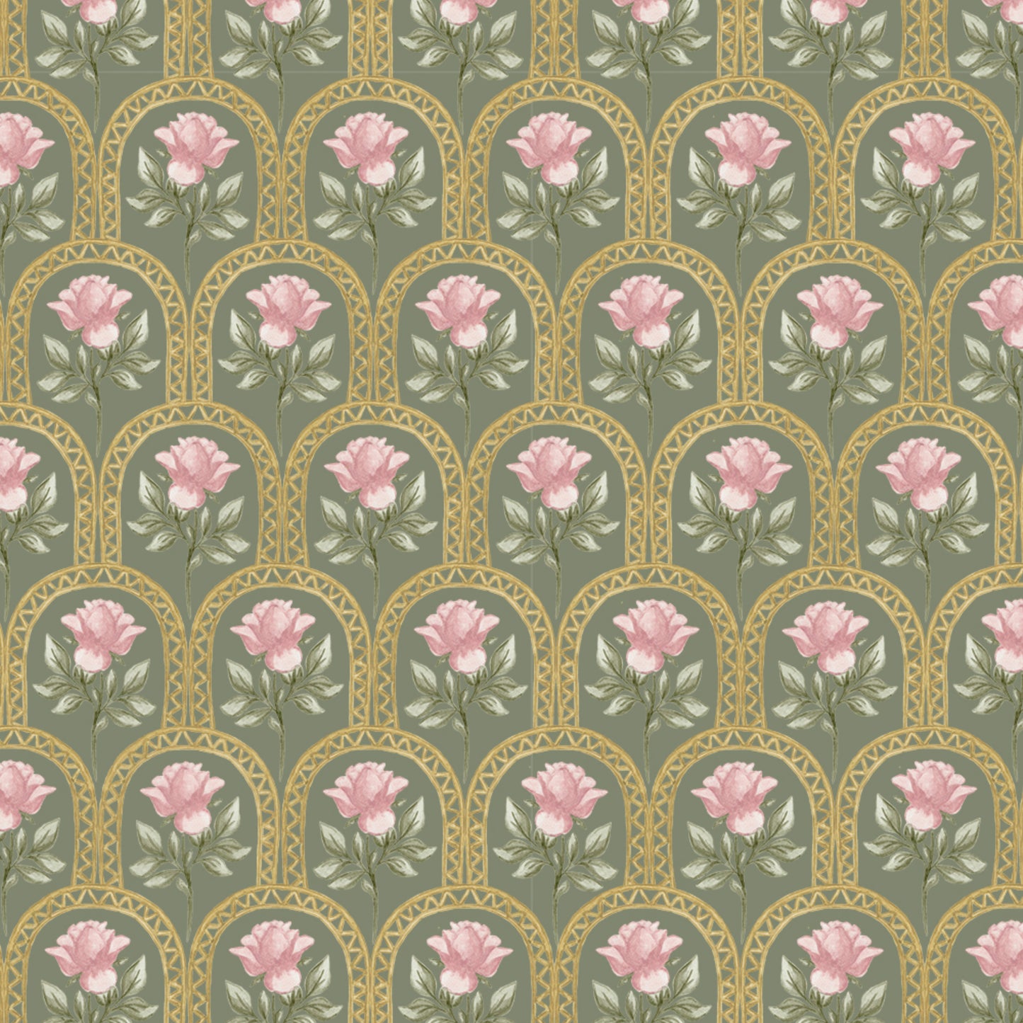 Rose Lineage - Watercolour - Sage