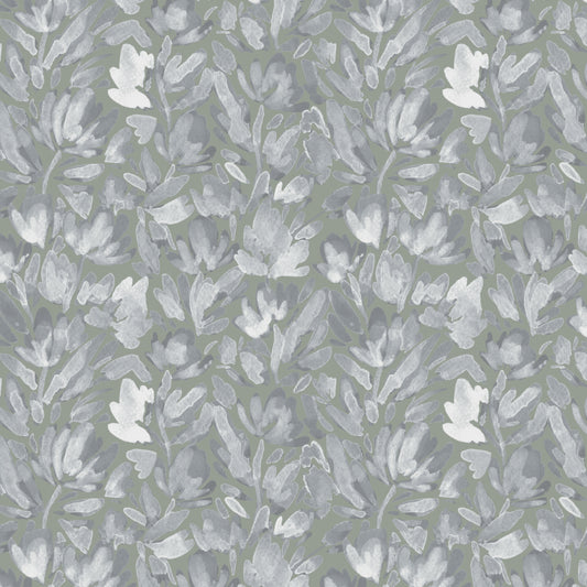 Serene Tulip Vines - Grounding Green