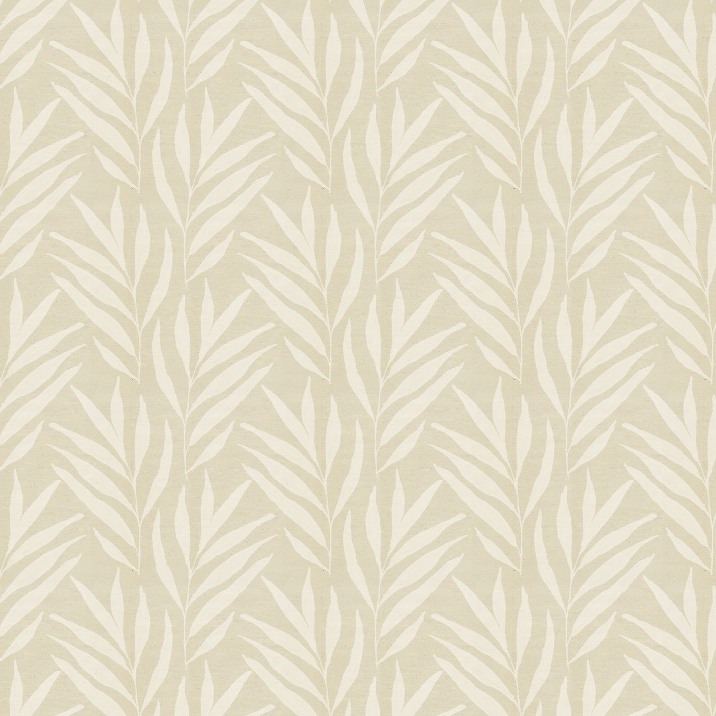 Willow Leaves - Beige - Canvas