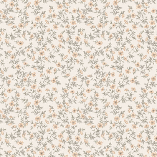 Vintage Rose Vines - Cream