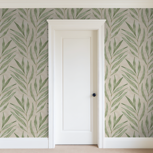 Willow Leaves - Watercolour Neutral
