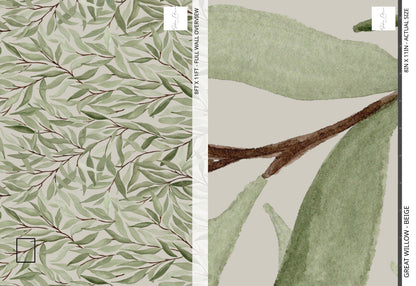 Great Willow - Beige - Large Scale