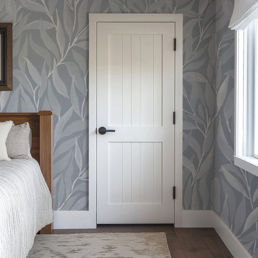 Great Willow - Silhouette - Soft Blue - Large Scale