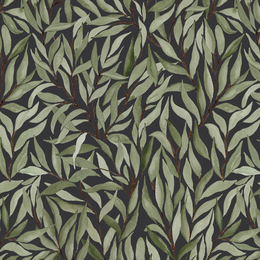 Great Willow - Charcoal Black - Large Scale