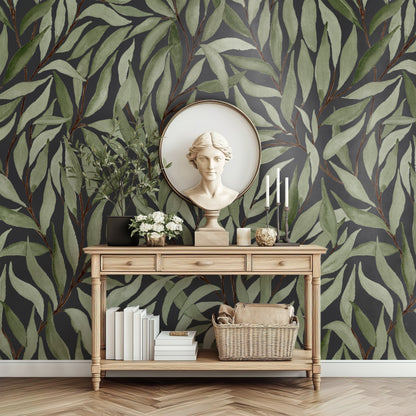 Great Willow - Charcoal Black - Large Scale