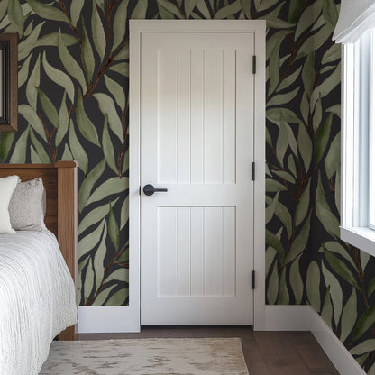 Great Willow - Charcoal Black - Large Scale