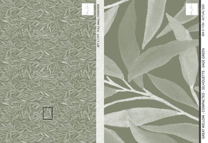 Great Willow - Compacted - Silhouette - Sage Green