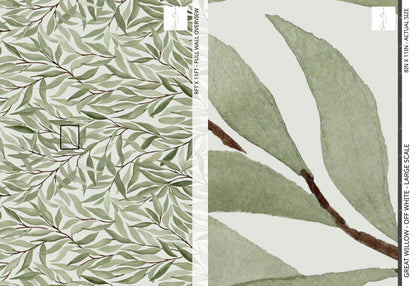 Great Willow - Off White - Large Scale