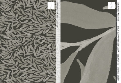 Great Willow - Silhouette - Moss Brown - Large Scale