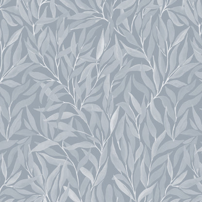 Great Willow - Silhouette - Soft Blue - Large Scale