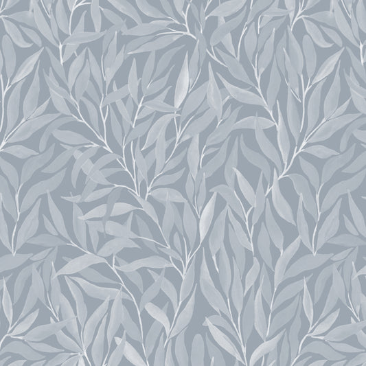 Great Willow - Silhouette - Soft Blue - Large Scale