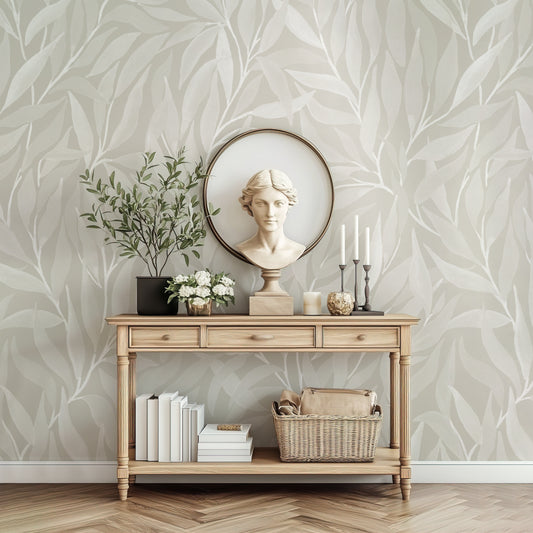 Great Willow - Silhouette - Beige - Large Scale