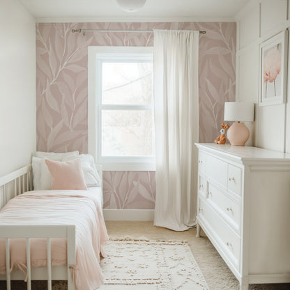 Great Willow - Silhouette - Light Pink - Large Scale