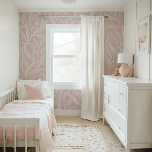 Great Willow - Silhouette - Light Pink - Large Scale
