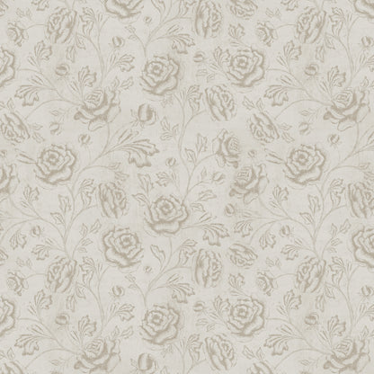 Magdalene Roses - Toile - Vintage Off White Beige - Large Scale