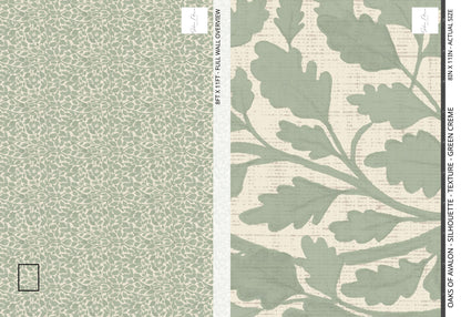 Oaks of Avalon - Silhouette - Texture - Green Creme
