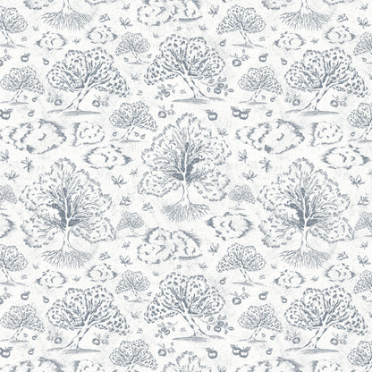Orchard Folklore Toile- Stormy Blue Texture