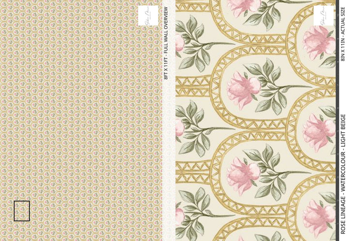 Rose Lineage - Watercolour - Light Beige โ Sabina Maria Design