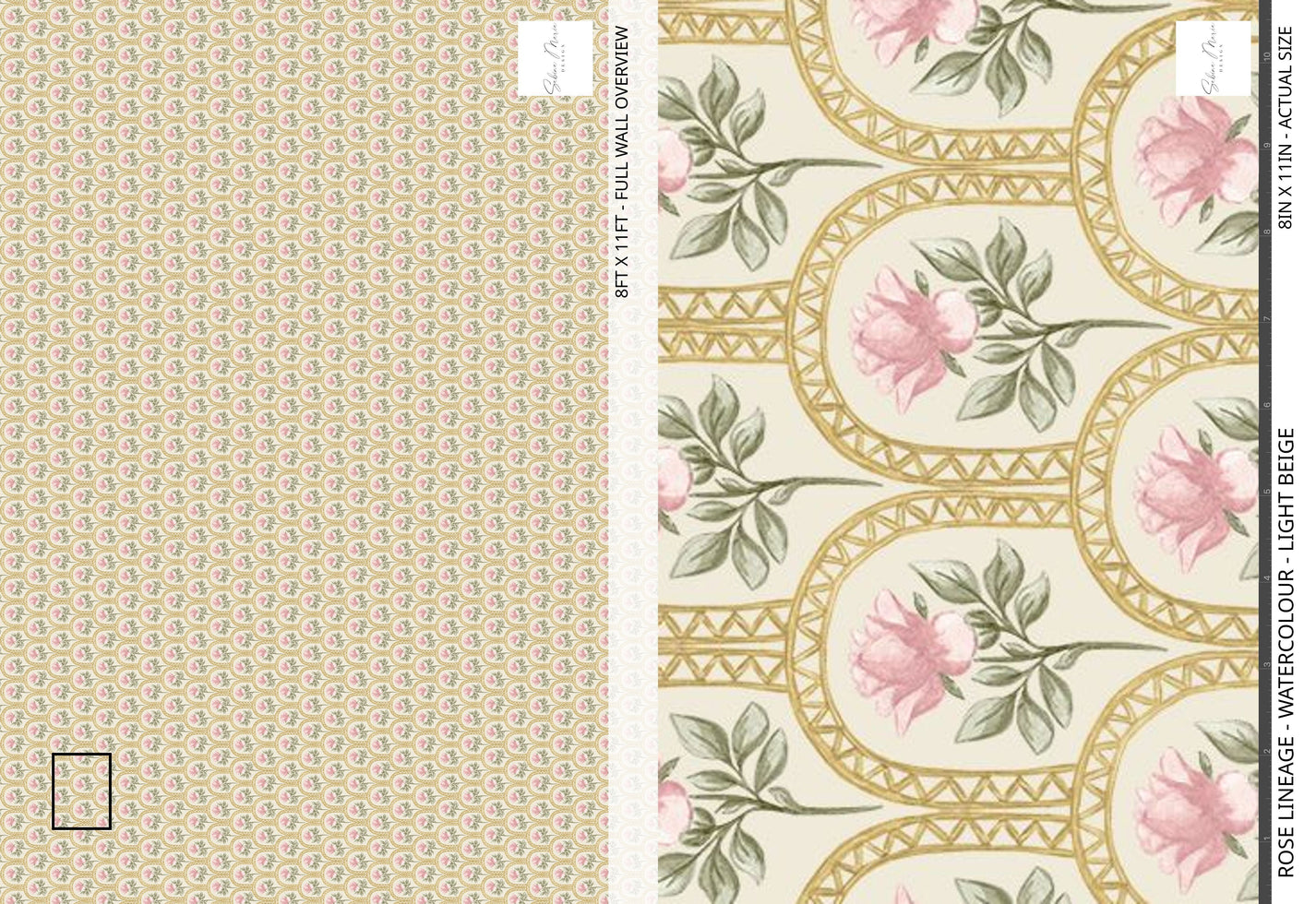Rose Lineage - Watercolour - Light Beige – Sabina Maria Design