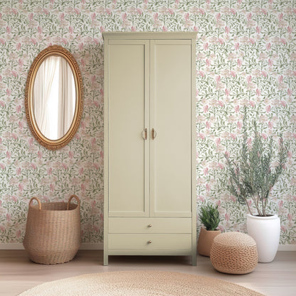 Vintage Floral Vines - Warm Cream