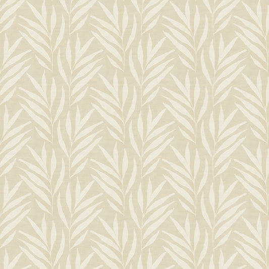 Willow Leaves - Beige - Canvas